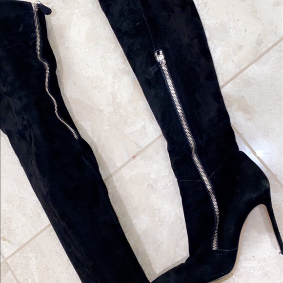 Gianvito Rossi otk black suede double zip boots 36 - Picture 7 of 11